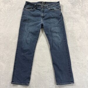 Revtown Jeans Mens 37x29* Automatic Blue Decade Denim‎ Straight Stretch